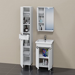 СанТа Мебель для ванной Родос 50 L белая – фотография-3